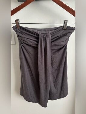 Old Navy Dark Charcoal Tube Top with Front Twist